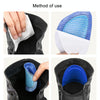 1pair Sneakers Martin Boots Anti-Abrasion Heel Stickers Heel Invisible Self-Adhesive Shoe Stickers, Color: Black Thin