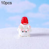 10pcs Christmas Cute Micro Landscape DIY Decorations Snowy Desktop Ornament, Style: No.7 Upside Down Bear