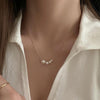 Ladies Light Luxury Bowknot Necklace Clavicle Chain, Specification:XL1725