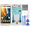 Moto G4 Plus LCD Screen & Digitizer Gold - With Frame