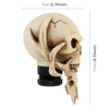 Universal Vehicle Car Creative Skull Double Heads Shaped Shifter Cover Manual Automatic Gear Shift Knob (Beige)
