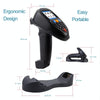 1D CCD Red Light Wireless Barcode Reader Scanner Data Collector With 2.2-Inch LCD Screen