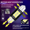 2 PCS 39mm DC12V-24V 3W 6000K 660LM 6LEDs SMD-3030 Car Reading Lamp / License Plate Light