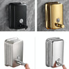 304 Stainless Steel Bathroom Soap Dispenser Simple Hotel Home Wall Mounted Manual Shower Fluid Bottle, Capacity: 1000ml Chrome