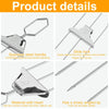 5 In 1 Stainless Steel BBQ Skewers Semi-Automatic Barbecue Fork