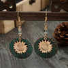 Vintage Bohemian Two Layer Sunflower Vintage Earrings(EA584)