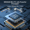 HYSTOU PO9B-J4125-6L Embedded Intel Celeron J4125 Processor Six Network Ports Mini Host, Specification:8GB+256GB+1TB