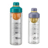 Summer Portable High Temperature Resistant Tea Leaking Plastic Cup, Capacity: 550ml(Grey Blue)