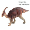 Simulation Animal Dinosaur World Static Toy Models, Style: Brown Red Parasaurus