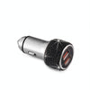 Car Diamond Aluminium Alloy QC3.0 Dual USB Quick Charger(Black)