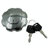 For CG125 Motorcycle and Electric Vehicle Fuel Tank Cap Lock(Silver)