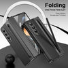 For Samsung Galaxy Z Fold3 5G Integrated PC + PU Phone Case with Pen / Pen Box(Black)
