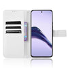For Realme 13+ 5G Global Diamond Texture Leather Phone Case(White)