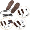 USB Electric Powered Heated Insoles Keep Feet Warm Pad with USB Cable, Size: 35-36 yard(Brown)