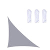 Triangle Outdoor Garden Sunshade Sail Waterproof Anti-UV Canopy, Size: 4m x 4m x 5.7m(Grey)