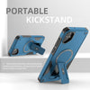 For Samsung Galaxy A05 Armor MagSafe Holder PC Hybrid TPU Phone Case(Dark Blue)