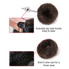 Wig Bun Flower Shape Hair Package Hair Disk(Black Brown)