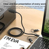 3 in 1 8 Pin, Type-C, Micro USB to USB-B MIDI Instruments Printer Cable, Length: 1m, Length:1m(Blue)