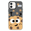 For iPhone 12 Skin Feeling Jelly TPU Hybrid PC Phone Case(Cookie Black)