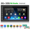 A2222KT 7 Inch Android Navigation WiFi Version 2+64G GPS Bluetooth 2.5D Screen Car Central Control MP5 Player, Style:Standard+4Lights Camera