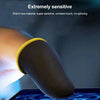 1 Pair Carbon Fiber Touchscreen Anti-slip Anti-sweat Gaming Finger Cover for Thumb / Index Finger (Blue)