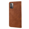 For Nokia G21 Skin Feel Splicing Leather Phone Case(Brown)