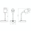 130mm RV 10-30V Multi-functional Reading Light with Touch Switch, Style: Hose