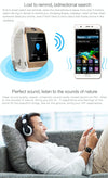 Q18S 1.54 inch IPS Screen MTK6260A Bluetooth 3.0 Smart Watch Phone, Pedometer / Sedentary Reminder / Sleeping Monitor  / Anti-Loss / Remote Camera / GSM / 0.3M Camera (White + Gold)