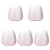 5 PCS Manual Silicone Self-Sealing Toothpaste Cap Aid(White)