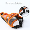 Dog Muzzle, Breathable Mesh, XXS (Orange) - Small/Medium Breeds