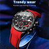 OLEVS 9936 Men Multifunctional Sports Waterproof Quartz Watch(Black)