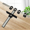Woodworking Aid Tool Handle Punch Locator Cabinet Door Hole Opener Black Plastic HD
