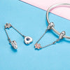 S925 Sterling Silver Flower Safety Chain DIY Bracelet Accessories