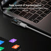 Type-C Male to 8 Pin Female Smart Digital Display Side Bend Charging Adapter(Light Black)
