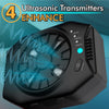 X1 Ultrasonic Anti Barking Device - Outdoor, 50ft Range (Black)
