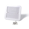 12V White Air Vent with Fan RV Trailer Caravan Gale Side Air Ventilation(White)