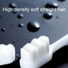10pcs Nano Silk Soft Bristle Independent Packing Portable Couple Toothbrush, Spec: Black Flat-head