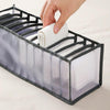 3 in 1 Underwear Drawer Storage Box Household Socks Folding Storage Box(Gray)