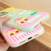 For iPhone 14 Skin Feeling Jelly TPU Hybrid PC Phone Case(Sports Baseball Pink)