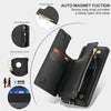For Samsung Galaxy S20 FE Double Flap Zipper RFID Leather Phone Case with Short Lanyard(Black)