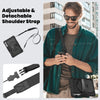 For Samsung Galaxy Tab S10 FE+ Silicone Hybrid PC Tablet Case with Shoulder Strap(Black)