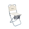 ShineTrip Outdoor Backrest Folding Stool Aluminum Alloy Folding Backrest Maza(Khaki)
