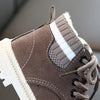 Autumn Winter Children Martin Boots Boys Girls Plush Warm Boots Casual Shoes, Size: 26(Khaki)
