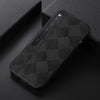 For Huawei Mate Xs 2 Weave Plaid PU Phone Case(Black)