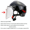 Travel Motorcycle Helmet Rainproof and Anti-fog Film, Style: Extra Large Outside(English Box)