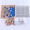 Wooden Montessori Teaching Kids Math 1 - 100 Consecutive Numbers Counting Board Plate Toy