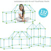 132 in 1 DIY Tent Toy Assembling Play House DIY Children Tent Building Toy( Round-Green)