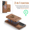 For Samsung Galaxy S23 Ultra 5G DG.MING K1 MagSafe Detachable Wallet RFID Back Cover Phone Case(Brown)