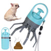 6-Claw Pooper Scooper with Bag Dispenser (Blue-Grey)
