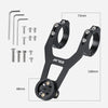 ESLNF Mountain Bike Yardstick Stand Lights Base Outdoor Riding Stainless Steel Stand(Black)